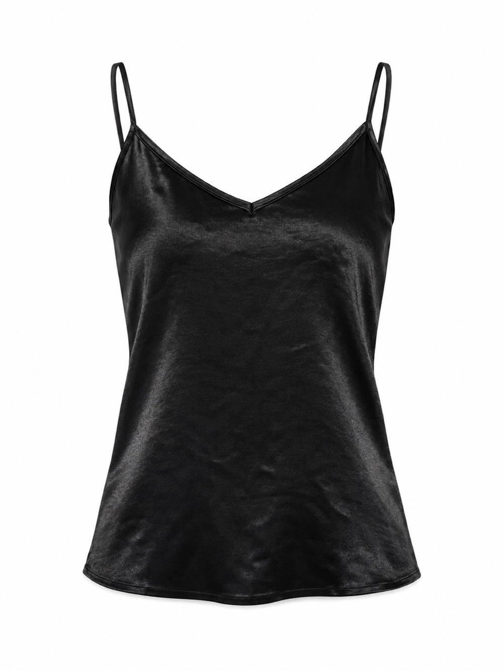 NWT VERO MODA BLACK SATIN CAMISOLE TOP